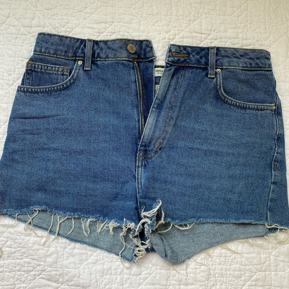 Denim shorts